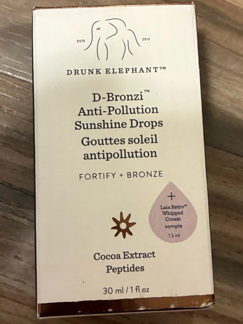 Drunk Elephant D-Bronzi Anti-Pollution Sunshine Drops 30ml NEW Sealed